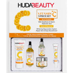 Huda Beauty Vitamin C 5-Piece Skincare Set – Whitening, Brightening & Hydrating Routine