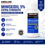 Kirkland Minoxidil 5% Extra Strength Hair Regrowth Treatment for Men 60ml Fast Results