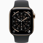 Apple Watch Series 9, GPS + Callular With Stainless Steel / ساعة أبل سيريز 9، مزودة بنظام تحديد المواقع العالمي (GPS) ووظيفة الاتصال، مصنوعة من الفولاذ المقاوم للصدأ.