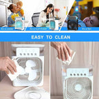 3-IN-1 HUMIDIFIER COOLING FAN